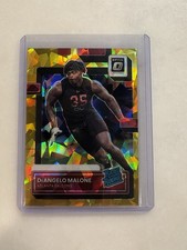 2022 Panini Donruss Optic #P-386 DEANGELO MALONE Gold Ice /10 Rated Rookie