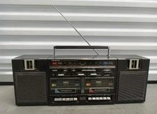 vintage Soundesign 4788 AM/FM Stereo boom box Cassette Tape Player Recorder Read