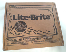 Lite-Brite 1260 Mini-peg Refill Pack Open box, bags sealed