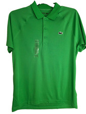 Lacoste men's Novak Djokovic polo shirt size M green