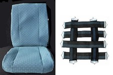 IMBOTTITURA PER 1 SEDILE  + FODERA + KIT MOLLE ELASTICHE per FIAT Panda 1° Serie