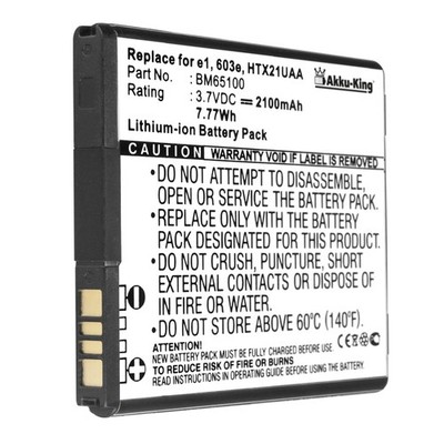Akku-King Akku für HTC A11, CSN, Infobar A02, Zara, HTC0PCV1AVMU, HTX21UAA