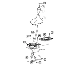 55366066AB TRANSFER CASE SHIFTER LINKAGE ROD 2005-2015 RAM 2500 3500 4X4
