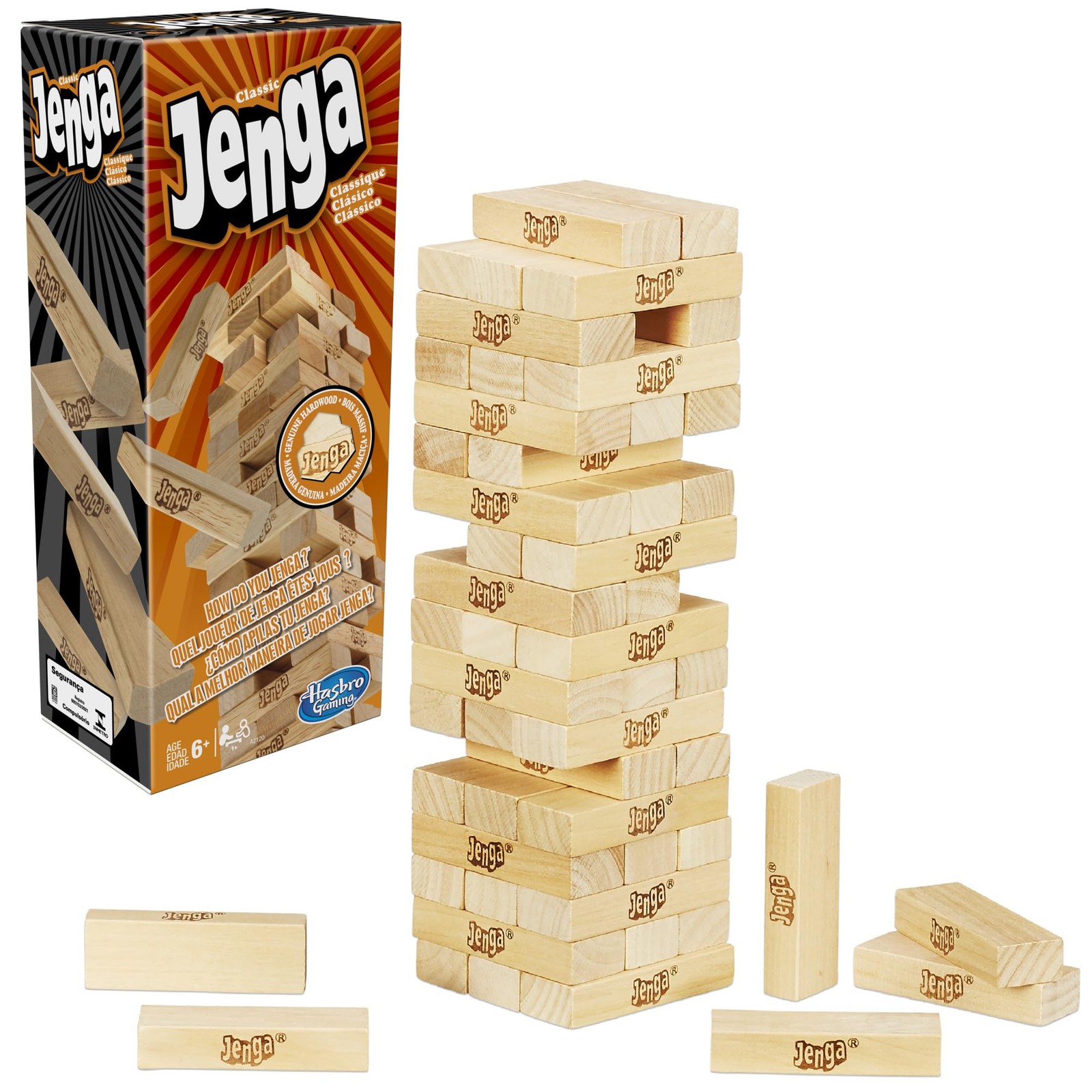 Jenga Family Fun Classic Game For Everyone -