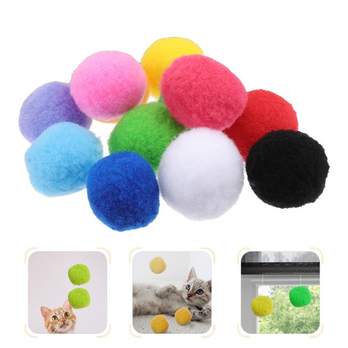 20 Pcs Craft Supplies DIY Crafts Plush Ball Funny Cat Toys Small Fuzzy Balls - Bild 9 von 12