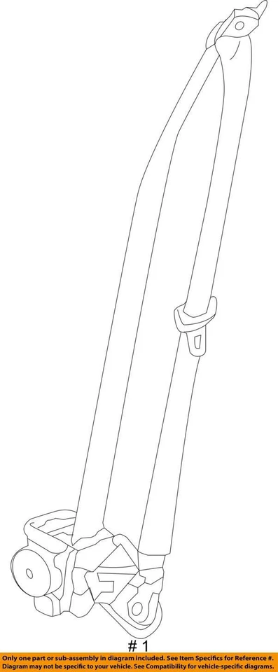 Seat Belt Front Driver Retractor Fits 15-19 PORSCHE MACAN 6498776 Foto 4 de 4