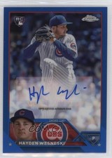 2023 Topps Chrome Update Blue Refractor 91/150 Hayden Wesneski #AC-HW Auto 11ur