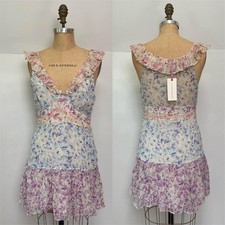 LoveShackFancy Silk Seneca Dress in Sweet Kisses Size 6 Cottage Floral NWT