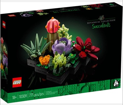 LEGO Succulents 10309 Icons Artificial Plants Set for Adults Brand New Sealed
