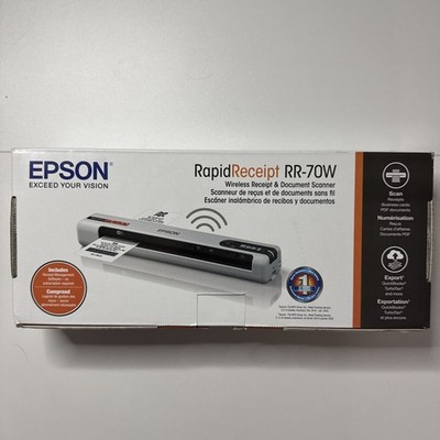 Genuine Epson Rapid Receipt RR-70W Wireless Receipt & Document Scanner Brand New