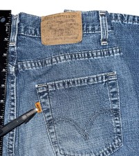 Vintage Womens Orange Tab Levi Jeans Size 1 26 X31 Mid Rise Medium Wash Denim
