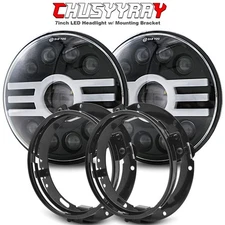 For 2003-2007 Jeep Liberty 7inch LED Headlight w/ Mounting Bracket