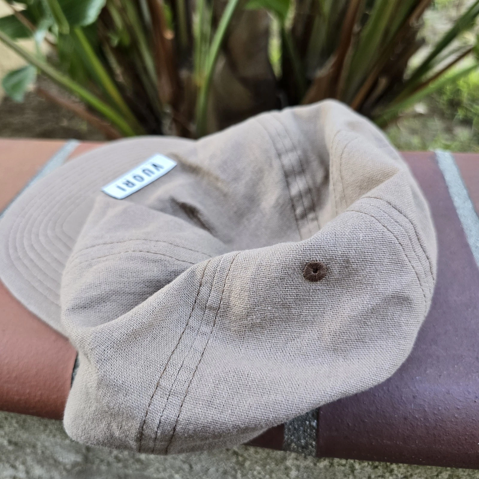 vuori signal snapback adjustable linen blend eu 