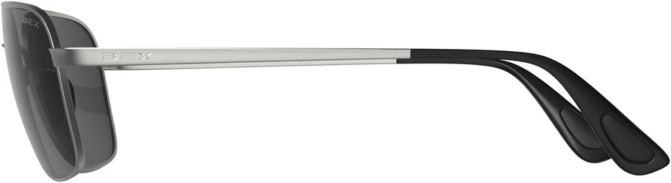 ÓCULOS DE SOL BEX® MACH FULL METAL ARMAÇÃO LIFESTYLE prata fosca/cinza  - Imagem 3 de 4