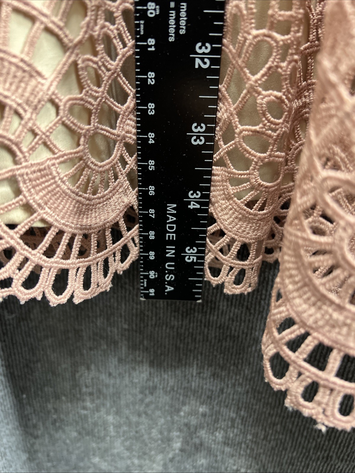 Minuet Special Occasion Dress Woman’s Size Large Pink Crotchet Lined