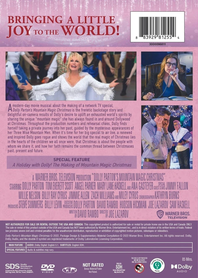 Dolly Parton's Mountain Magic Christmas DVD NEW Foto 4 de 4