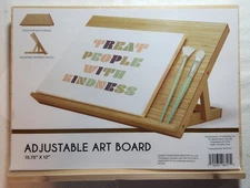 Art Drawing Board Wood Stand Table Adjustable 15.75 x 12 in Artist Drawing Board