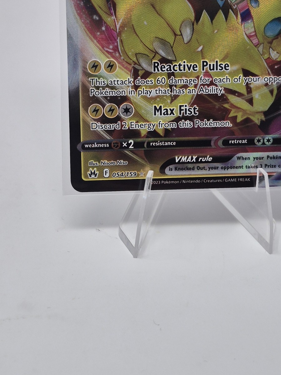 Pokémon TCG Zeraora VMAX 054/159 Galarian Gallery Crown Zenith NM