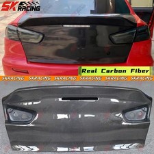 Rear Trunk Boot Lid Cover For Mitsubishi Lancer EVO 2008-15 Carbon Fiber/Forged