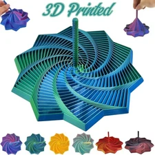 3D Printing Expanded Sensory Fidget Star Model Visual Whirling Spiral Ornaments