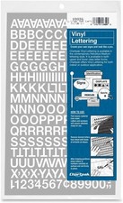 Chartpak Vinyl Letters and Numbers CHA01016 , 1/2 Inch High, White
