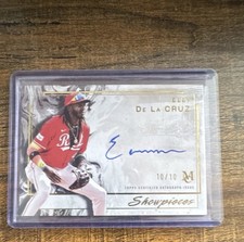Topps 2025 Museum Collection Elly De La Cruz Reds Showpieces Auto SA-ED 10/10