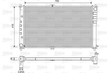 VALEO 701602 Radiador refrigeración del motor para KIA CARNIVAL II (GQ)
