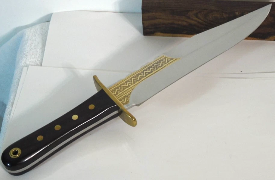 Vintage "Linder" Yukon "Bowie Knife" Original Sheath & Box German made - Image 4 of 4