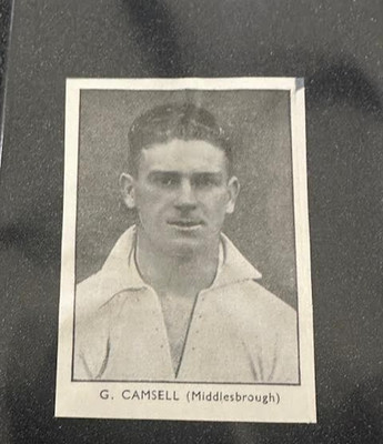 1930 Amalgamated Press G. CAMSELL (MIDDLESBOROUGH). CARD  (A)