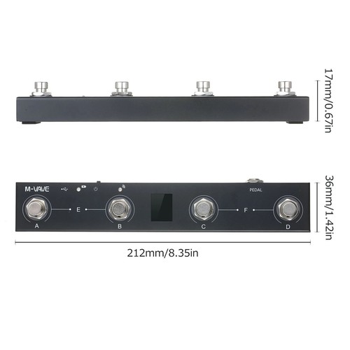 Wireless Midi Controller Wiederaufladbar 4 Tasten Tragbar Fußpedal APP Steuerung - Bild 6 von 18
