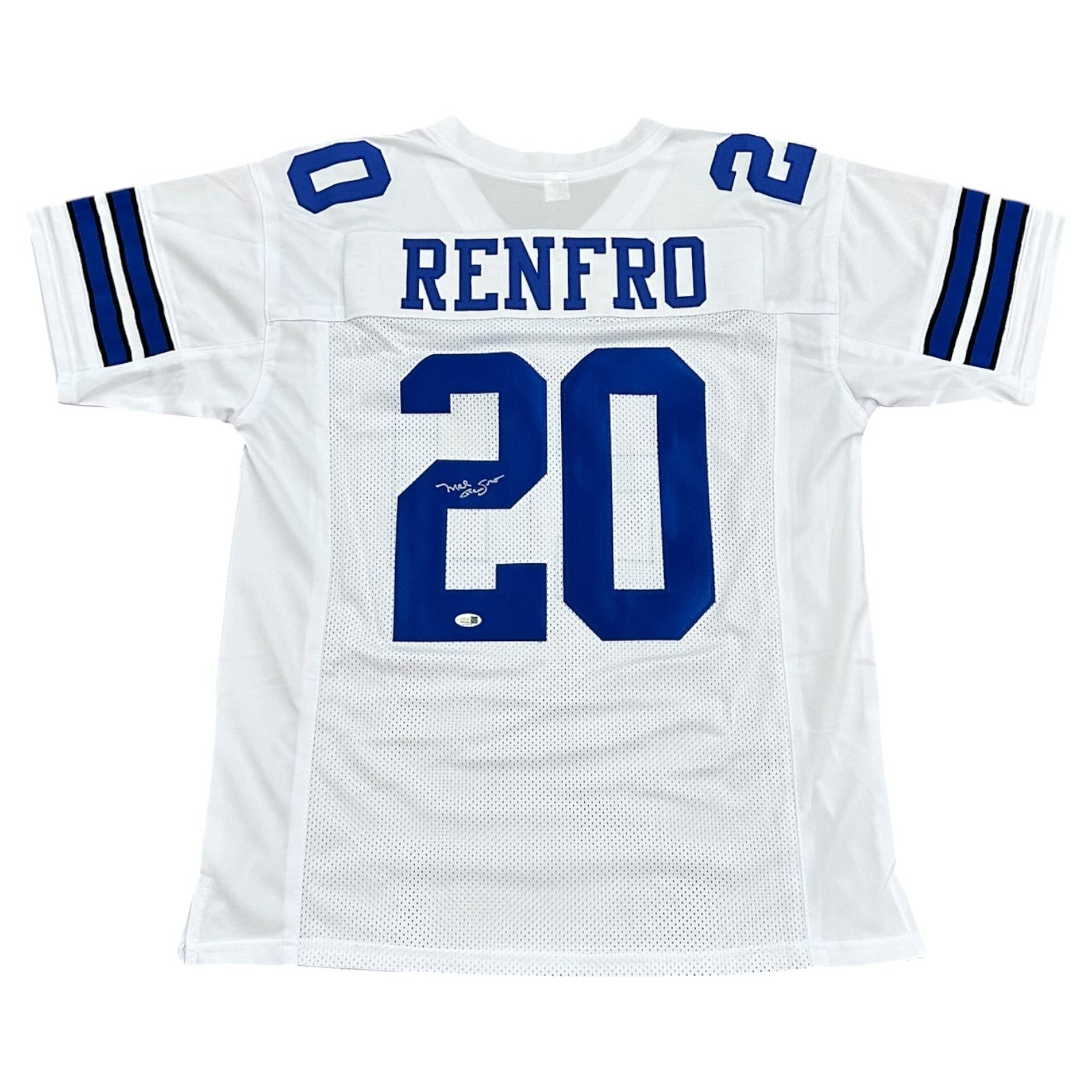 Mel Renfro Autographed Dallas (White #20) Custom Jersey - JSA