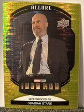 Jeff Bridges Obadiah Stane 2022 Upper Deck Marvel Allure Yellow Taxi #2 Iron Man