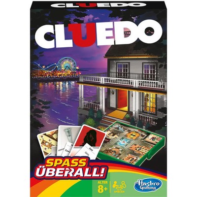 Hasbro B0999 Cluedo Kompakt, für 3-6 Spieler, ab 8 Jahren
