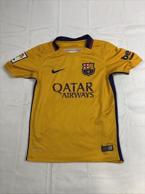 Nike Dri-Fit FCB Barcelona FC Jersey Shirt YOUTH Small Qatar