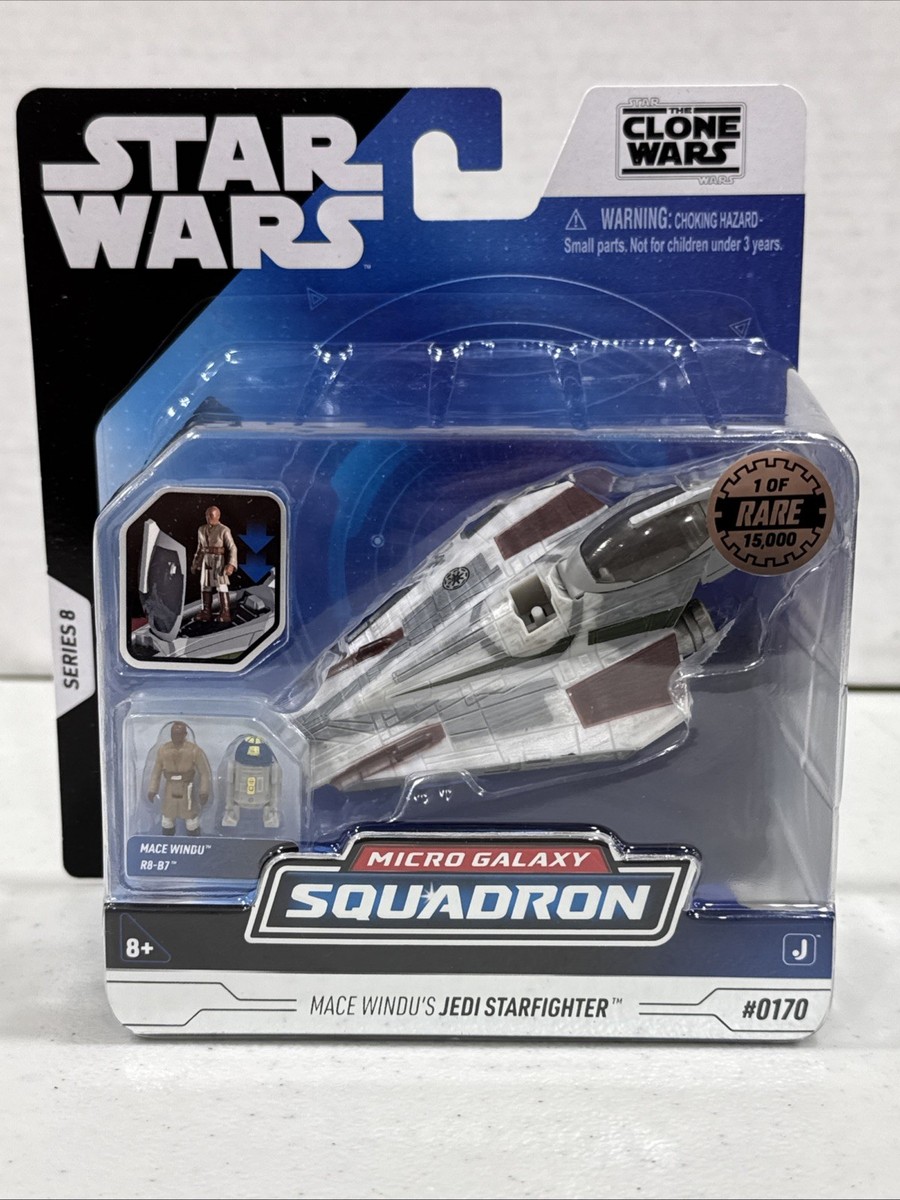 Star Wars Series 8 Rare Micro Galaxy Squadron Mace Windu's Jedi