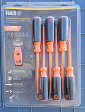 Klein Tools Insulated Screwdriver Set Plus Magnetizer, 7-Piece 85077INSR