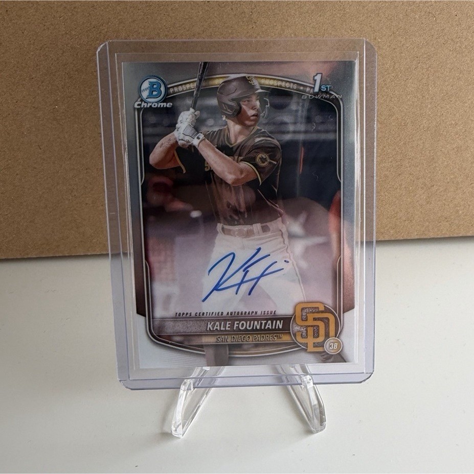 Bowman 2025 Chrome Kale Fountain Padres Prospect Autograph Rookie CPA-KFO