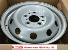 Fiat Ducato VAN 16"Zoll Stahlfelgen 1395240080 4 Stück +RDKS (165)