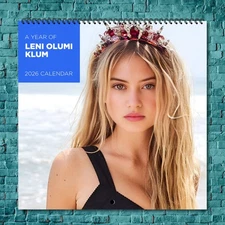 Leni Olumi Klum 2026 Wall Calendar, 12-Month Celebrity Photo Calendar