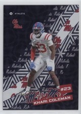 2024 University of Mississippi Rebels Sticker Series Khari Coleman #ST-4 1by6