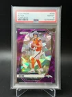 2024 panini prizm bo nix denver broncos purple ice rookie rc 132/225 psa8