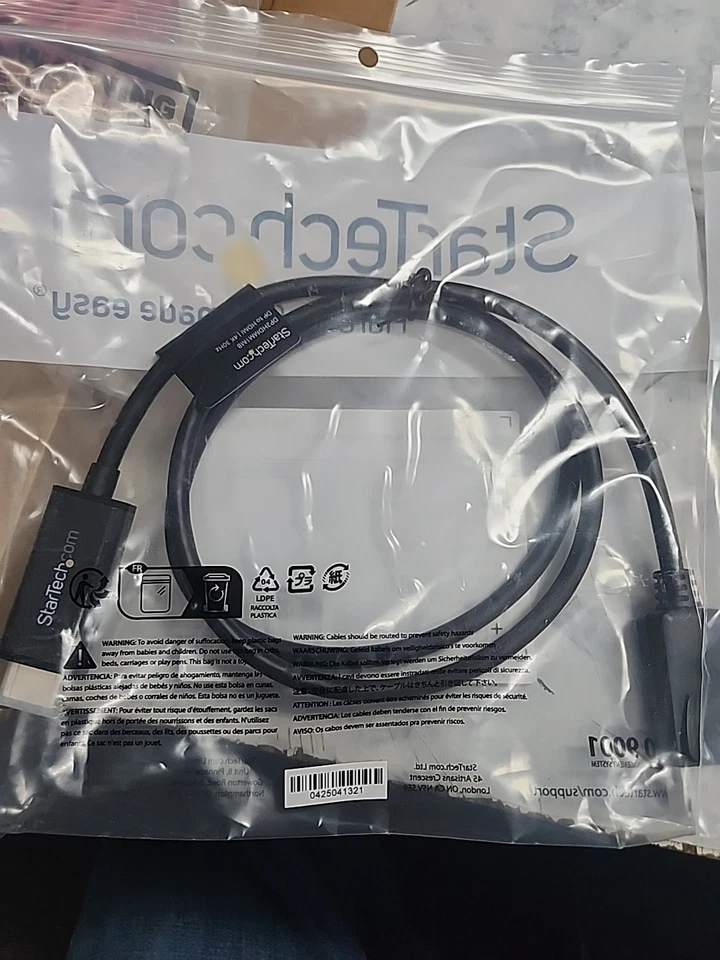 StarTech.com DP2HDMM1MB 3 ft. Black 1 x DisplayPort (20 pin) Male Input to 1 x - Image 3 of 3