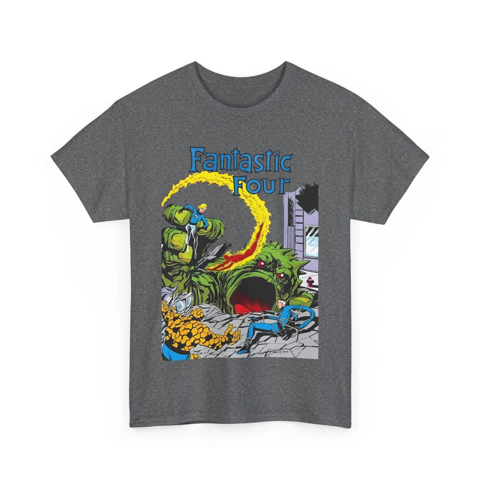 Fantastic Four T-Shirt - John Byrne Art - #1 Cover - Marvel Comics - Human Torch