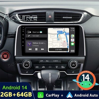 Für HONDA CRV 2017-2021 2+64G Android 14 Autoradio Apple Carplay DSP SWC GPS RDS
