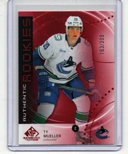 2025-26 SP Game Used TY Mueller Red Rookies  #/399 Vancouver Canucks  