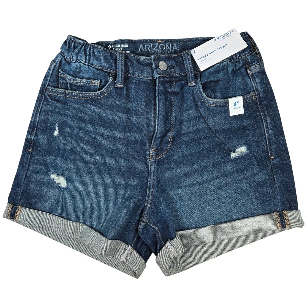 Short Fille Arizona Jean Co. - Taille 12.5, 18.5 Plus - Taille Réglable - Neuf Avec Étiquette