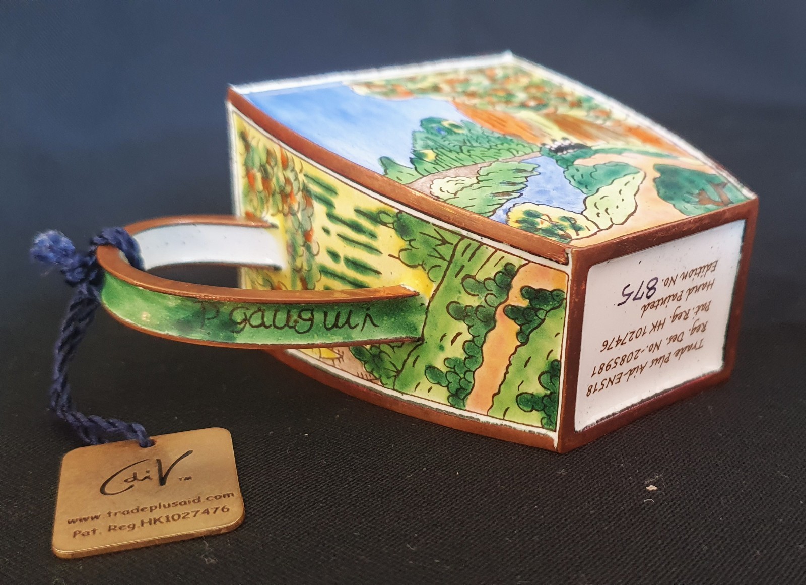 Charlotte DI VITA Trade Plus Aid Collection Enameled Copper Teapot No. 875-LONDON