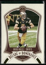 2021 Panini Legacy Decade of Dominance Drew Brees #DD-18 New Orleans Saints