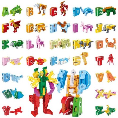 Alphabet Animal Toys for Kids, STEM ABC Learning Alphabots Transforming Toys ...