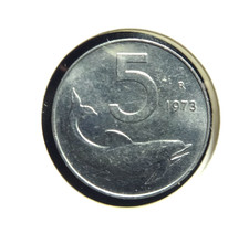 Italy 1973  5 Lire  👀